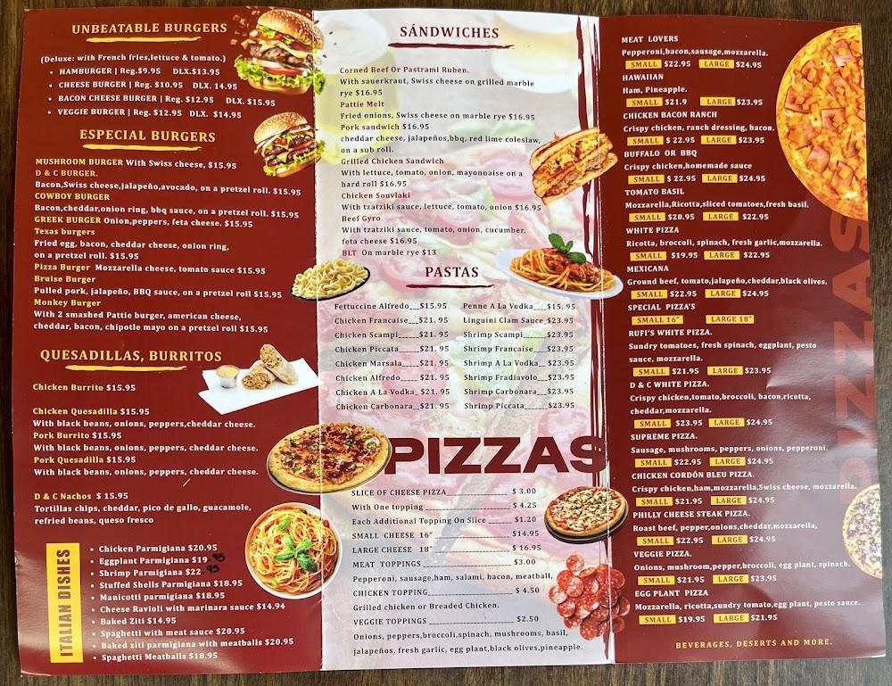 D & C Pizzeria Menu image 1